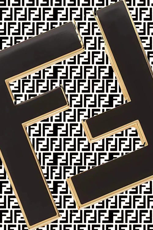 Fendi design logo on sale