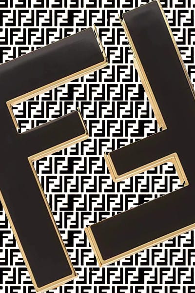Glam Bedroom: Fendi Logo Design by Julie Schreiber
