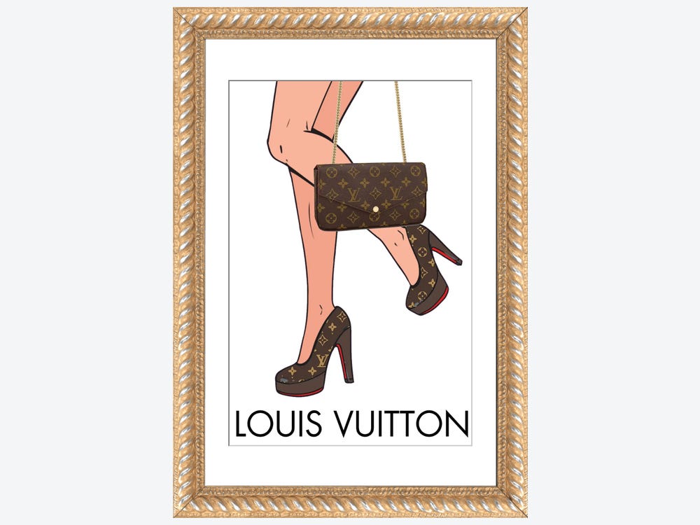 Louis Vuitton Matching Heels And - Canvas Art Print