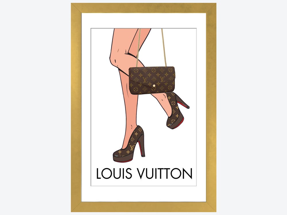 Louis Vuitton Matching Heels And - Canvas Art Print