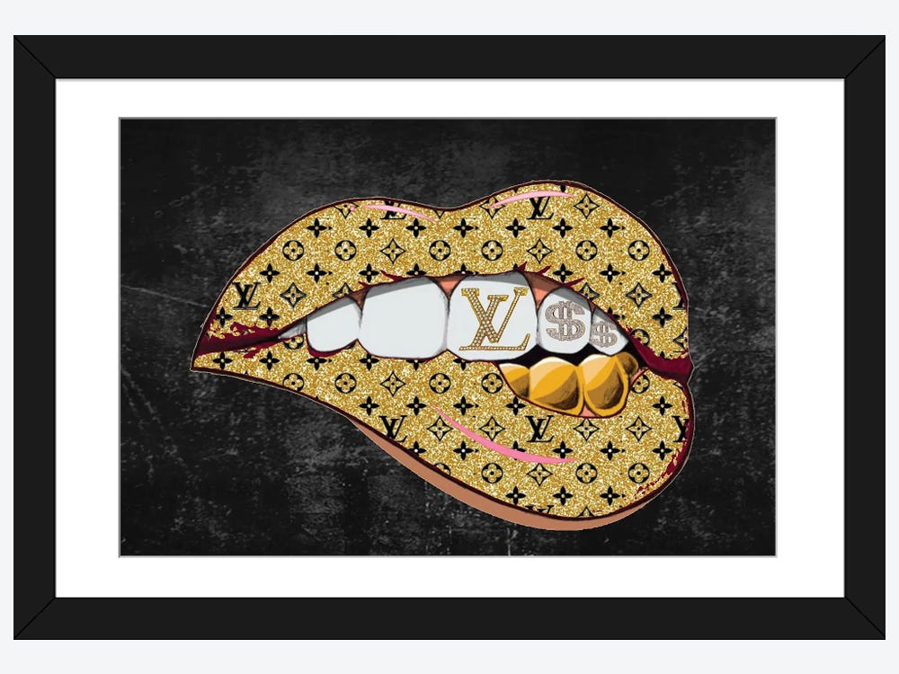 martodesigns - LV louis vuitton tongue rolling stones lips #
