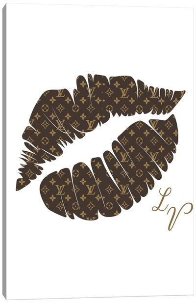 Louis Vuitton Kiss Canvas Art Print - Julie Schreiber