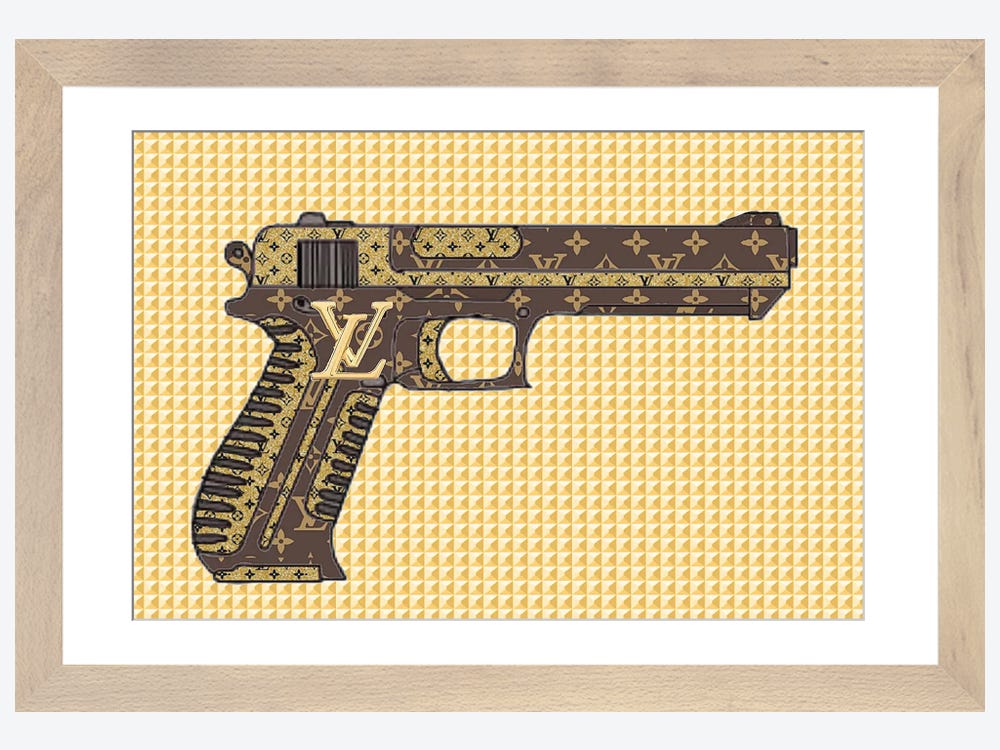 Louis Vuitton Brown Gun Art Print by Julie Schreiber