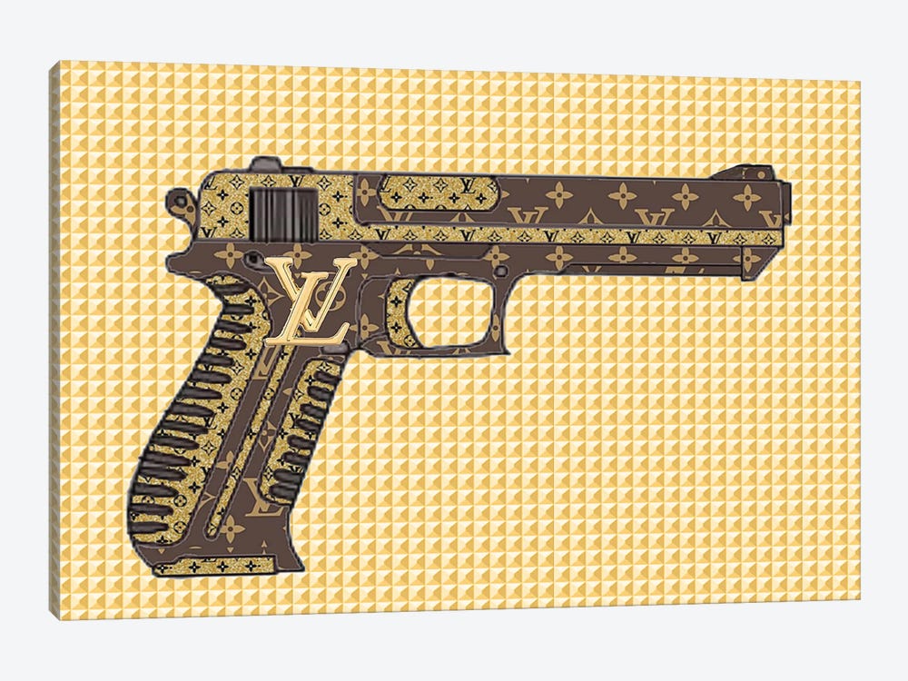 Louis Vuitton Gun Poster by Street Art - Pixels