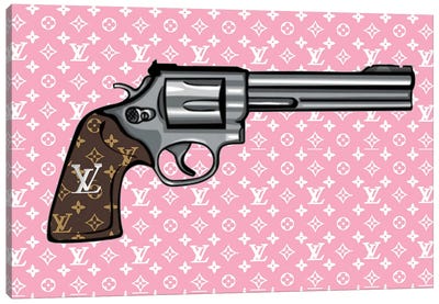 Louis Vuitton Revolver Canvas Art Print - Julie Schreiber