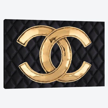 Chanel Black Gold High Heel III Canvas Art, Pomaikai Barron