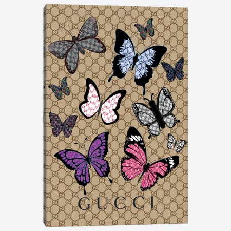 Gucci Butterflies Canvas Print #JUE1} by Julie Schreiber Canvas Print
