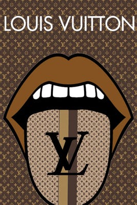 Louis Vuitton Logo Pop Art Art Print by Julie Schreiber | iCanvas
