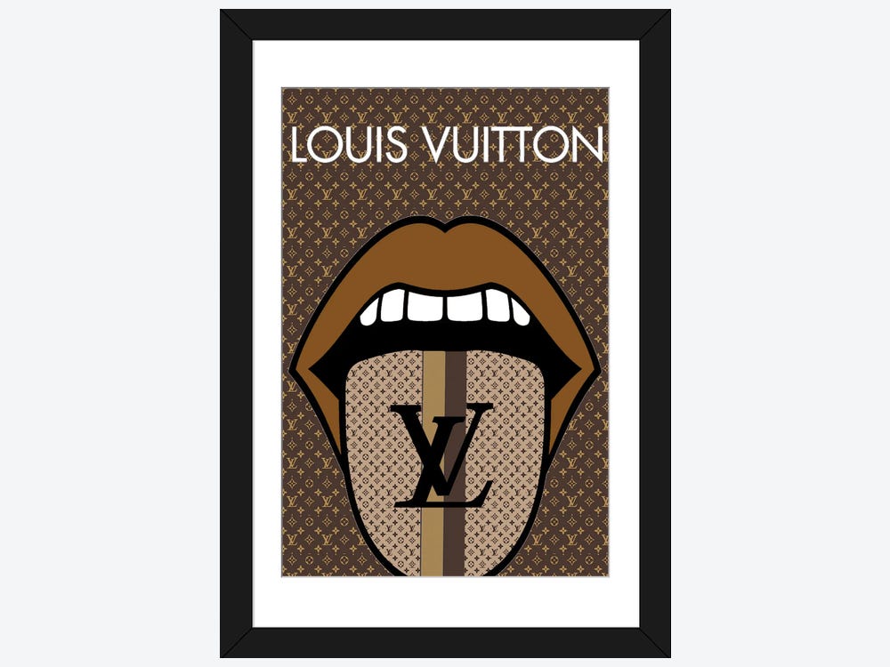 Louis Vuitton Logo Pop Art by Julie Schreiber Fine Art Paper Print ( Fashion > Fashion Brands > Louis Vuitton art) - 24x16x.25