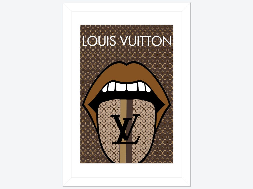 Julie Schreiber Large Canvas Art Prints - Louis Vuitton Black and White ( Fashion > Fashion Brands > Louis Vuitton art) - 60x40 in