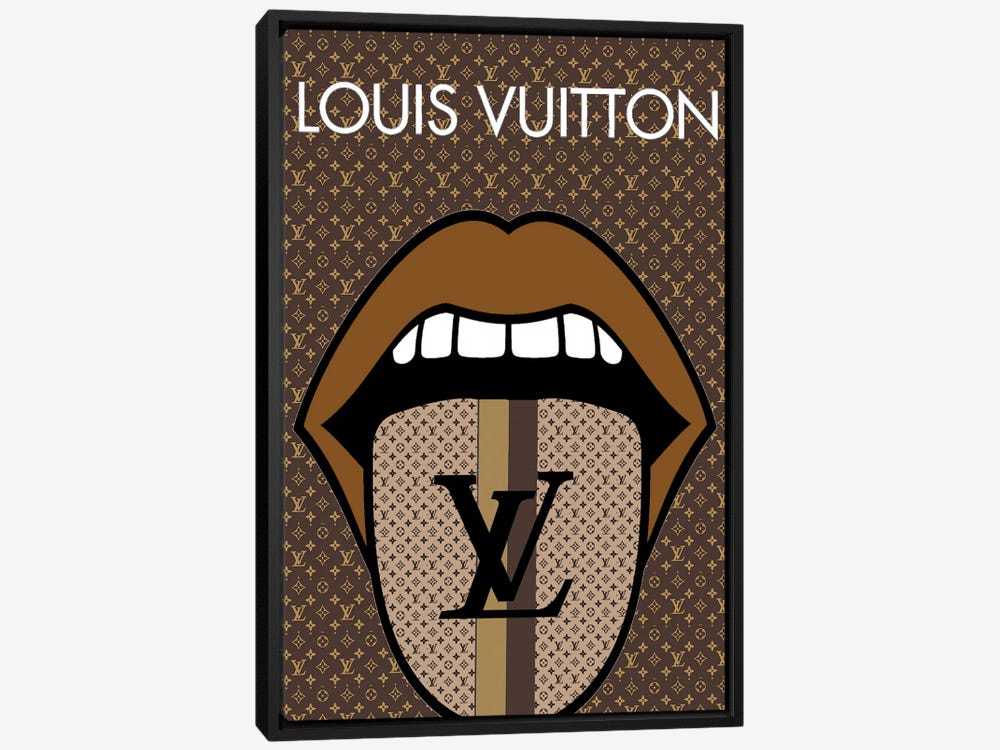 iCanvas Bling Louis Vuitton Logo Lips Pattern by Julie Schreiber - Yahoo  Shopping
