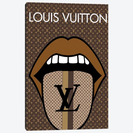Louis Vuitton Logo Pop Art Canvas Print #JUE206} by Julie Schreiber Canvas Artwork