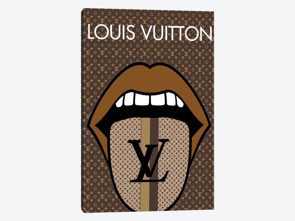 Louis Vuitton Logo Pop Art by Julie Schreiber 1-piece Canvas Wall Art