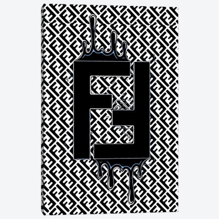 Fendi Logo Design Canvas Artwork by Julie Schreiber | iCanvas