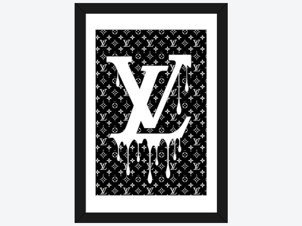 iCanvas Louis Vuitton Dripping Logo Pattern by Julie Schreiber - Bed Bath  & Beyond - 37447358