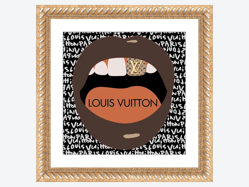 Louis Vuitton Fashion Pop Art Lips - Dark