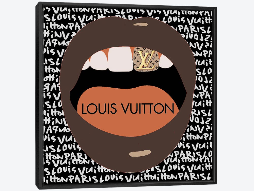 Louis Vuitton Kiss Canvas Print by Julie Schreiber