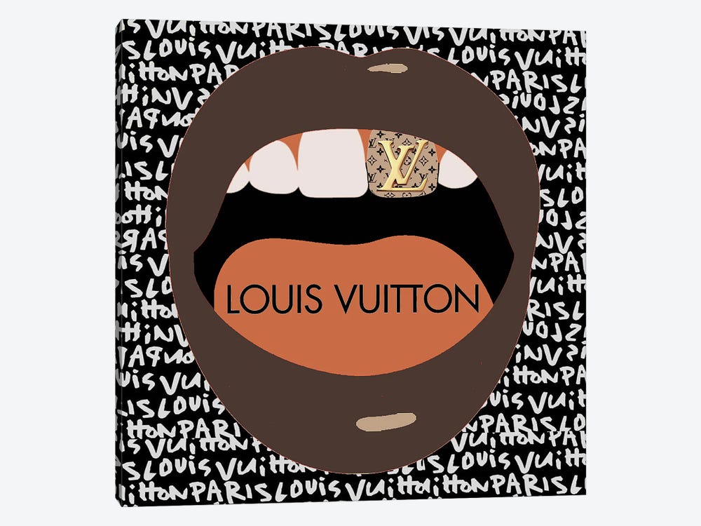 Louis Vuitton Graffiti Lips II by Julie Schreiber 1-piece Art Print
