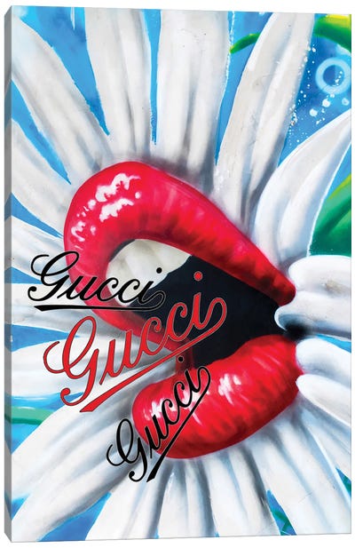 Gucci Cowboy Boots Canvas Print by Julie Schreiber