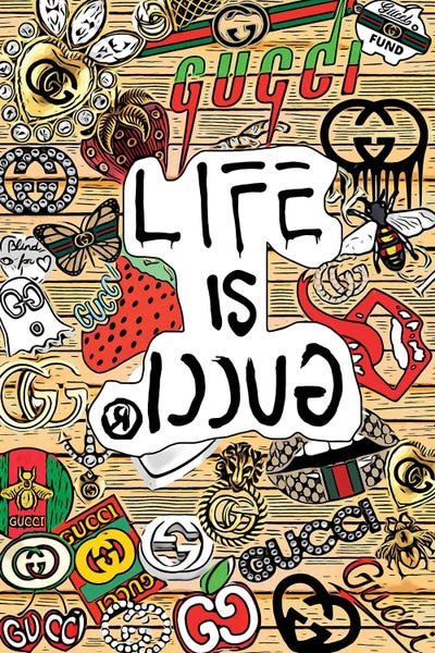 Gucci: Life Is Gucci Abstract by Julie Schreiber