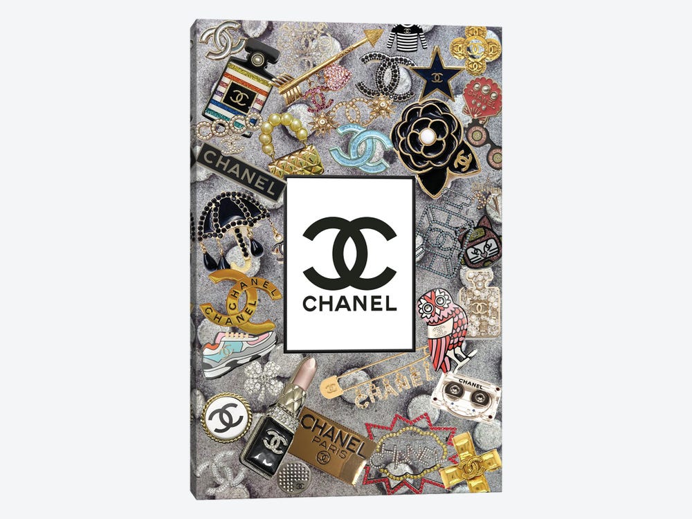 Chanel Logos by Julie Schreiber 1-piece Canvas Art Print