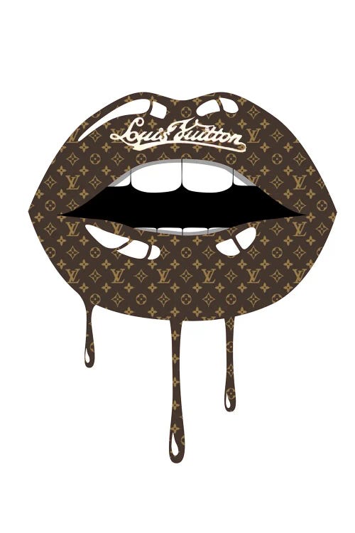 Louis Vuitton Dripping Lips White