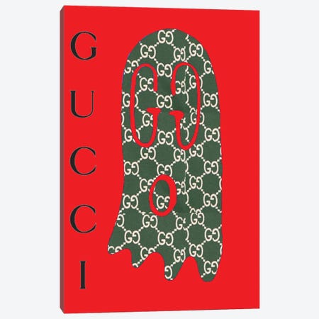 Gucci Boo Canvas Print #JUE26} by Julie Schreiber Art Print