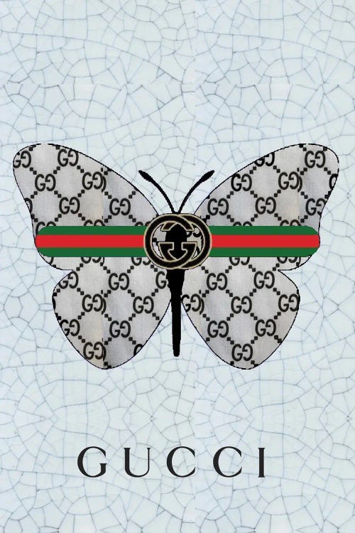 Gucci Logo Butterfly