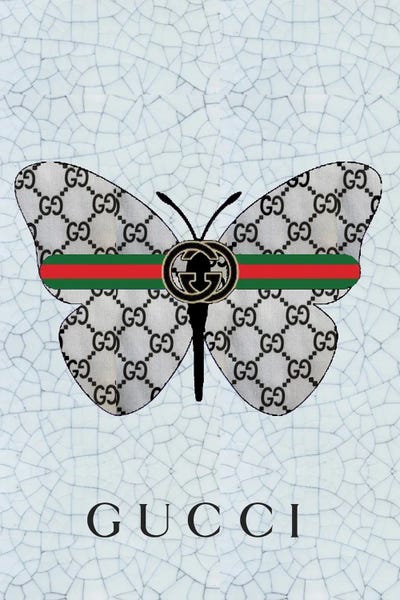 Gucci: Gucci Logo Butterfly by Julie Schreiber