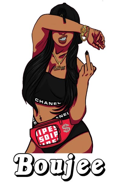 Boujee by Julie Schreiber acrylic art print