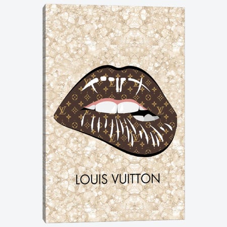 Louis Vuitton Lips Canvas Print #JUE30} by Julie Schreiber Canvas Print