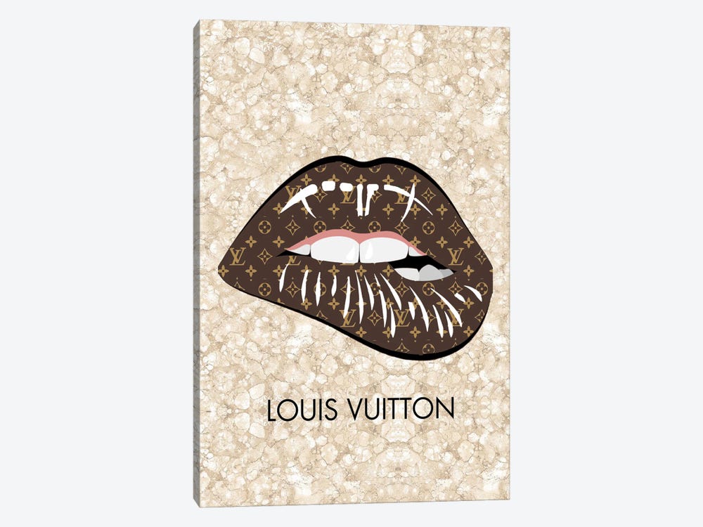 Louis Vuitton Lips by Julie Schreiber 1-piece Canvas Artwork