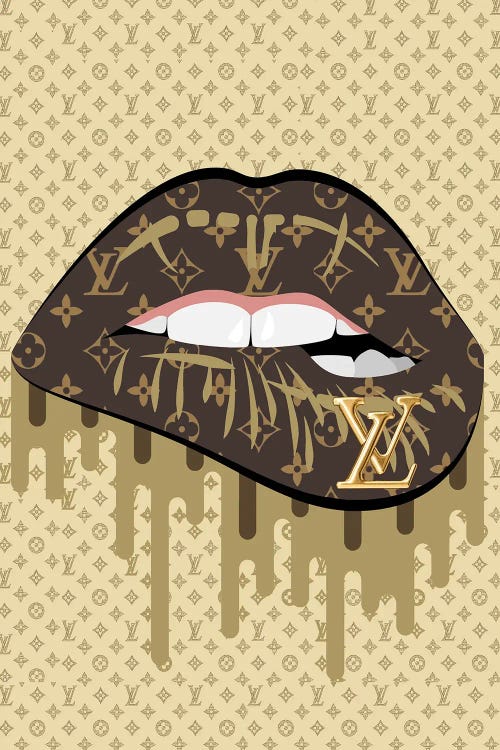 Louis Vuitton Gold Lips