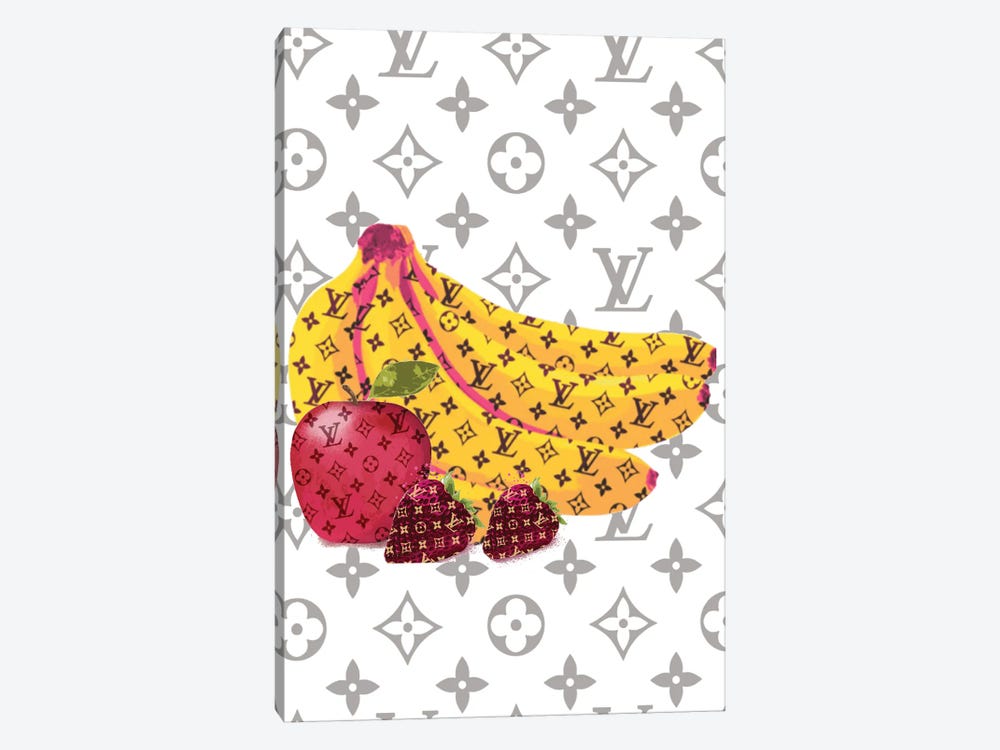 Julie Schreiber Canvas Art Prints - Louis Vuitton Fruit ( Food & Drink > Food > Fruits > Bananas art) - 60x40 in