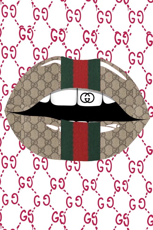 Gucci Red Logo Lips