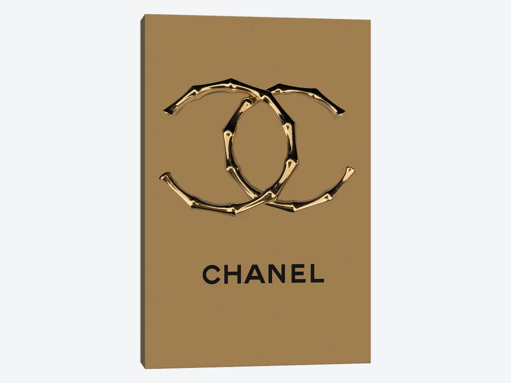 Chanel Bamboo Logo by Julie Schreiber 1-piece Canvas Art