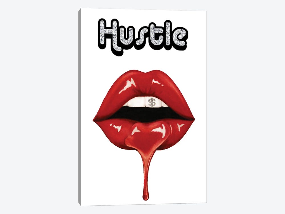 Hustle Lips by Julie Schreiber 1-piece Canvas Art Print