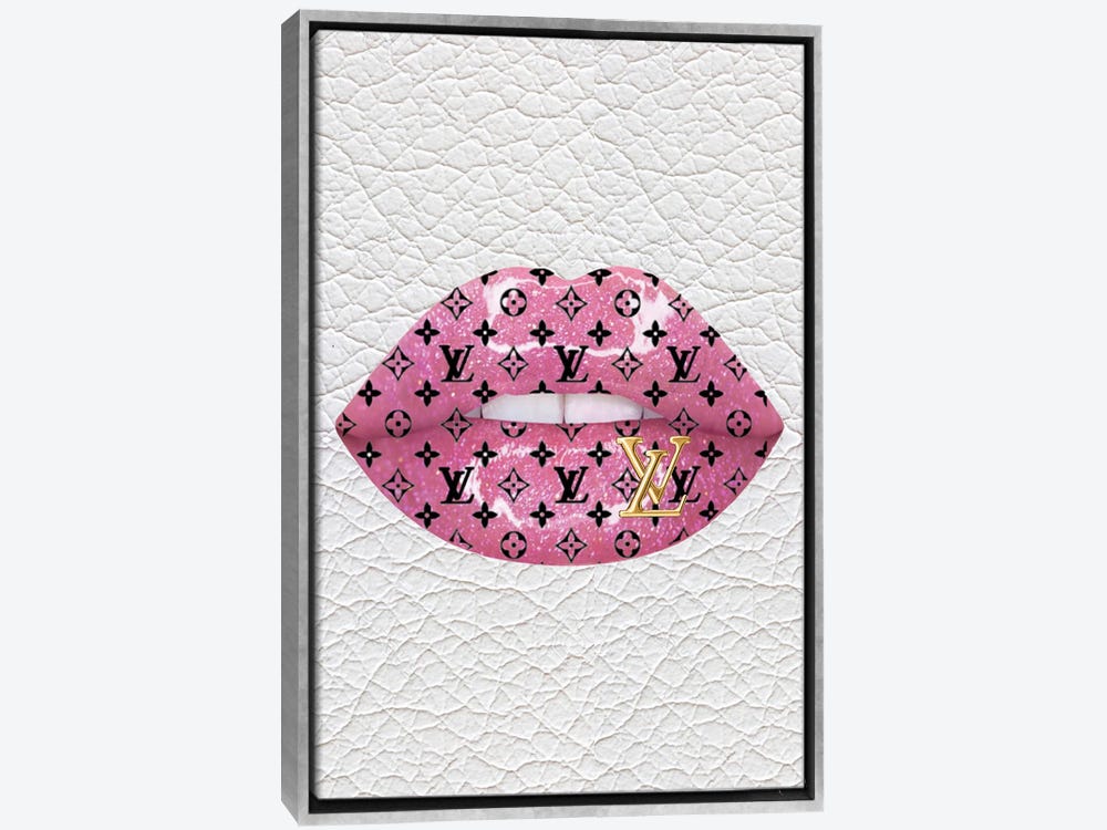 Louis Vuitton Skull Pink Fashion Pop Art Glam Modern Wall Art