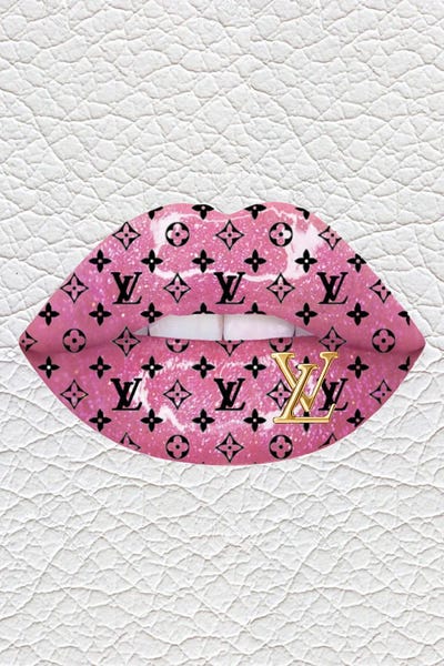 Fashion Lover: Louis Vuitton Pink Glitter Lips by Julie Schreiber
