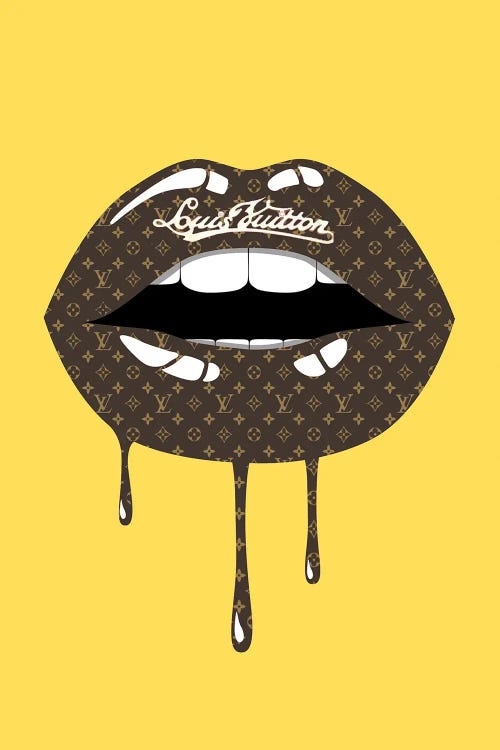 Louis Vuitton Dripping Lips