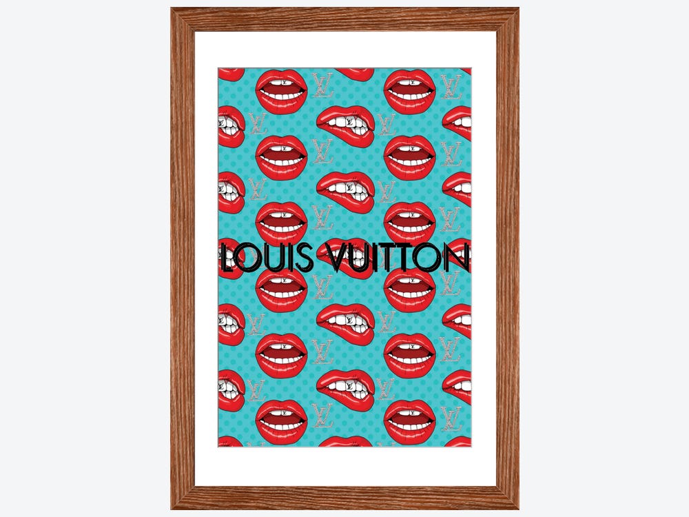 Louis Vuitton Lips Wall Art