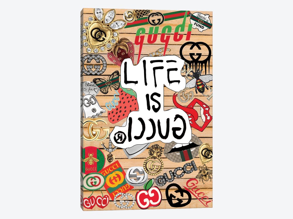 Gucci Stickers by Julie Schreiber 1-piece Art Print