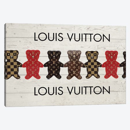 Louis Vuitton Bears Canvas Print #JUE62} by Julie Schreiber Canvas Artwork