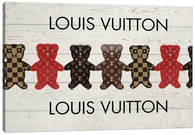 Louis Vuitton Bears Canvas Art Print - Julie Schreiber