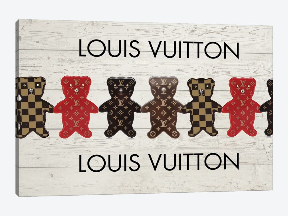 Louis Vuitton Bears by Julie Schreiber 1-piece Canvas Print