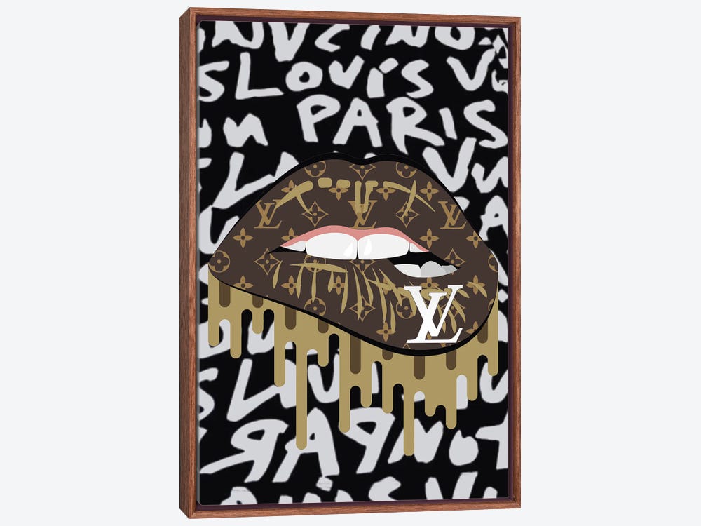 iCanvas Louis Vuitton Graffiti Lips II by Julie Schreiber - Bed Bath &  Beyond - 37448431