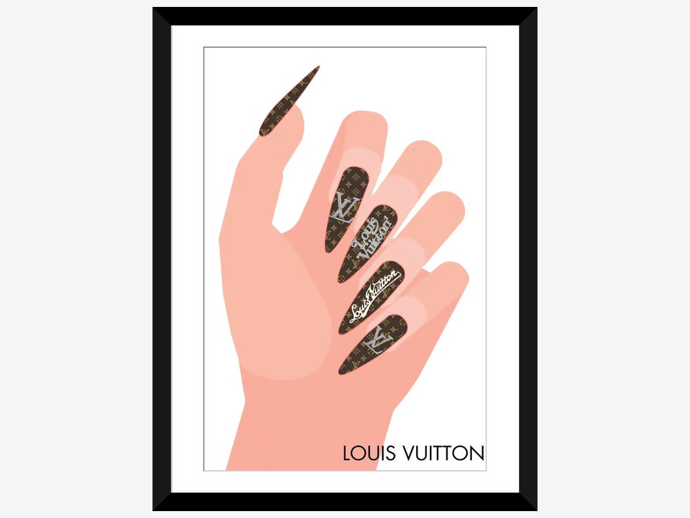 louis vuitton, nails and icons - image #6480794 on