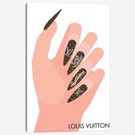 Louis Vuitton Eye - Martina Pavlova Canvas Wall Art Print ( People > Body > Eyes art) - 12x12 in