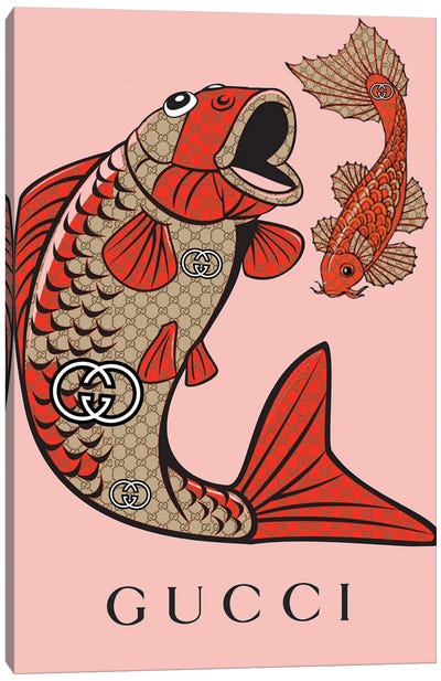 Gucci coi Canvas Art Print - Koi Fish Art