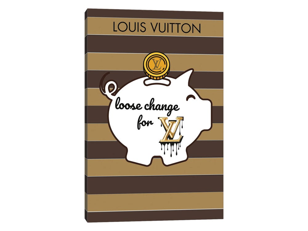 Louis Vuitton Gun - Canvas Print Wall Art by Julie Schreiber ( Fashion > Fashion Brands > Louis Vuitton art) - 8x12 in
